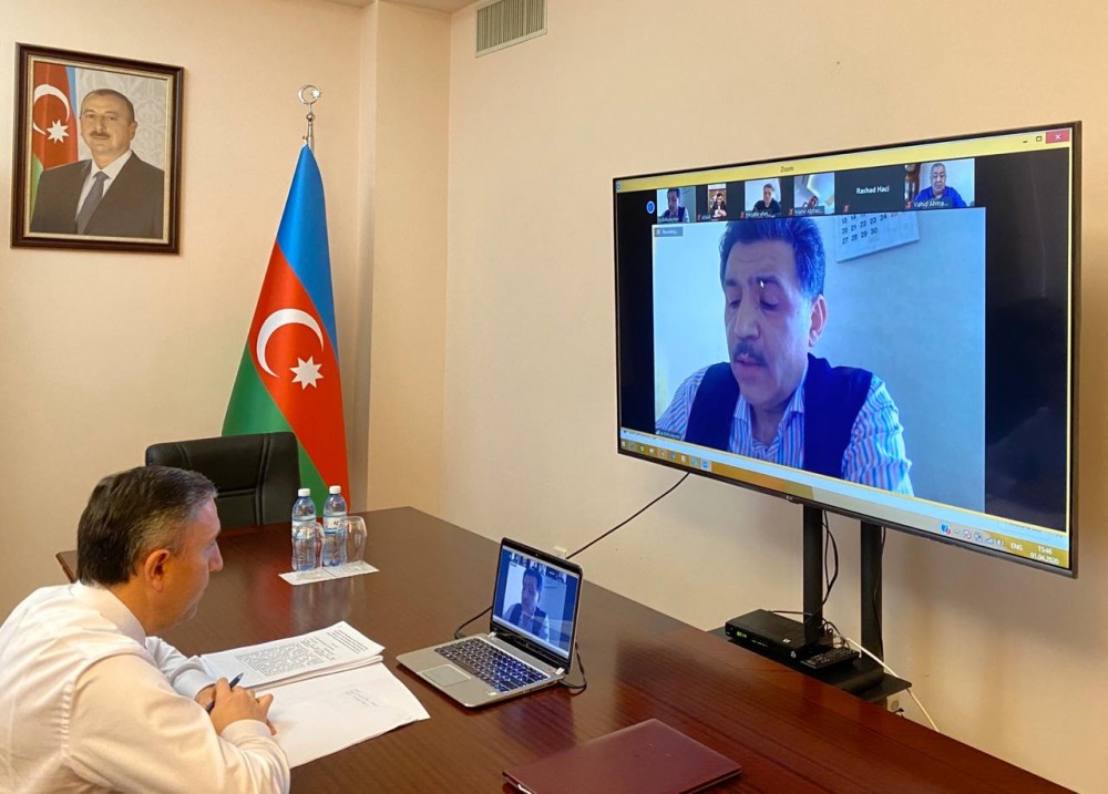 İqtisadi siyasət, sənaye və sahibkarlıq komitəsi videoiclas keçirdi - FOTOLAR